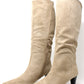 Faux Suede Knee High Boot