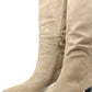 Faux Suede Knee High Boot