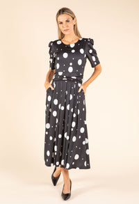 Polka Dot Waisted Dress