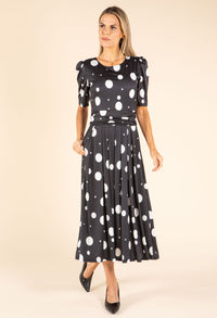 Polka Dot Waisted Dress