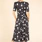 Polka Dot Waisted Dress