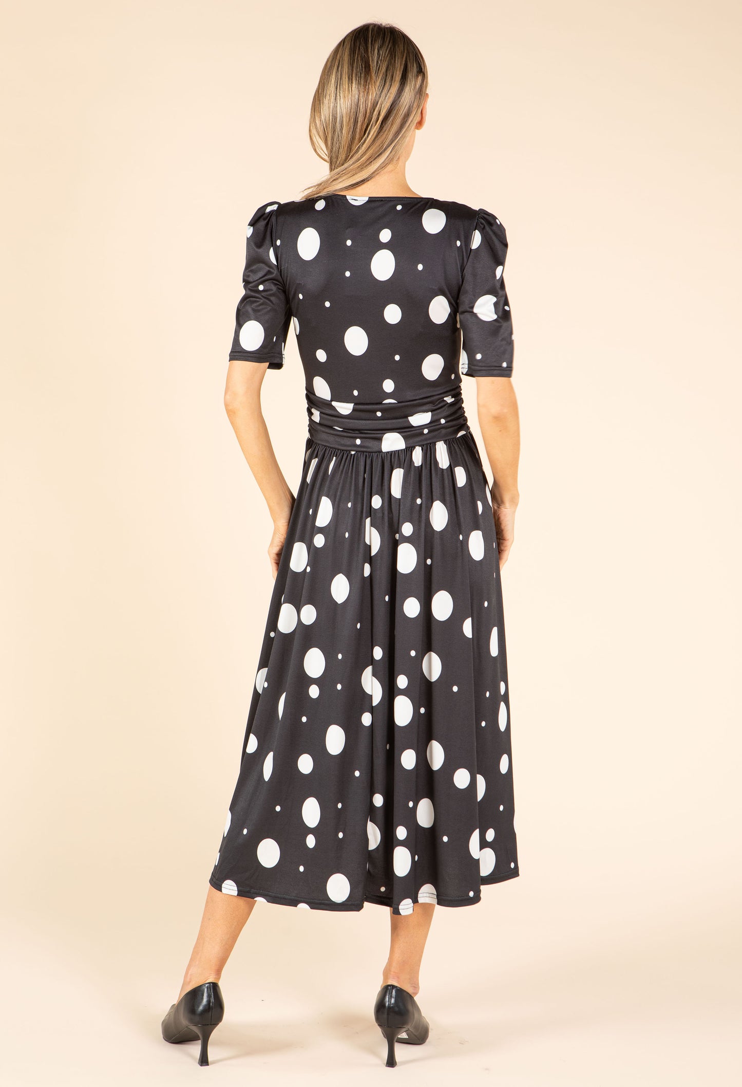 Polka Dot Waisted Dress
