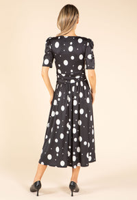 Polka Dot Waisted Dress