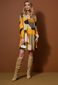 Casual V-neck Mini Dress