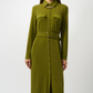 Midi Wrap Dress With Belt