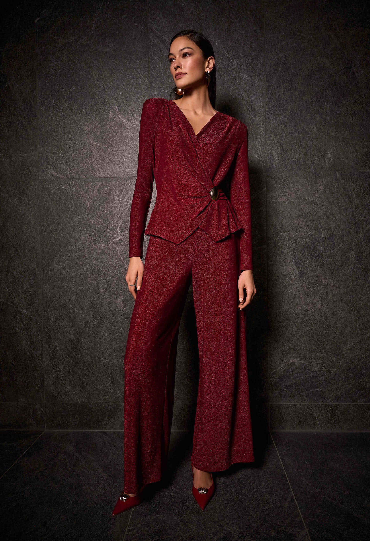 Formal V-neck Jumpsuit