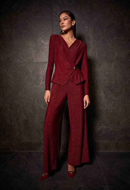 Formal V-neck Jumpsuit