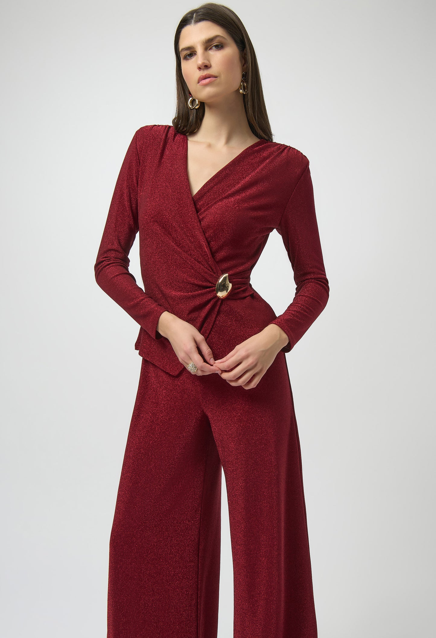 Formal V-neck Jumpsuit
