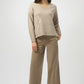 Wide-leg Mid-rise Trousers