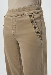 Wide-leg Mid-rise Trousers