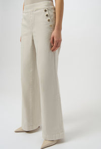 Wide-leg Mid-rise Trousers