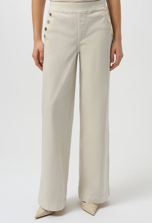 Wide-leg Mid-rise Trousers