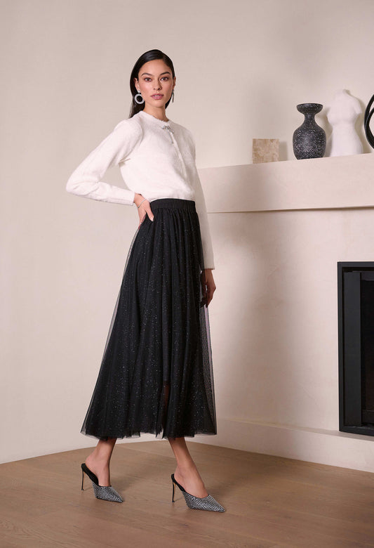 Sparkly Tulle Evening Skirt