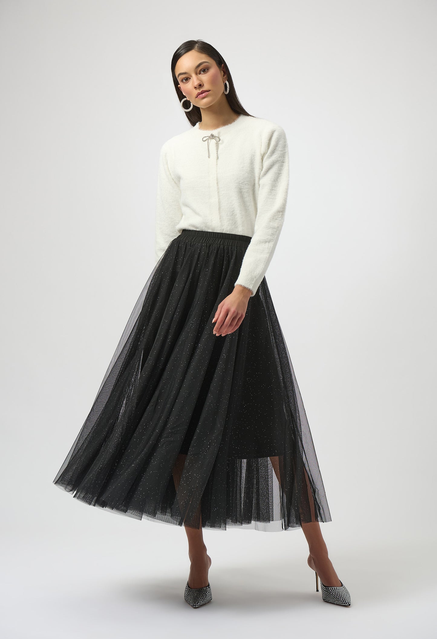 Sparkly Tulle Evening Skirt
