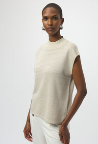 High Neck Sleeveless Pullover