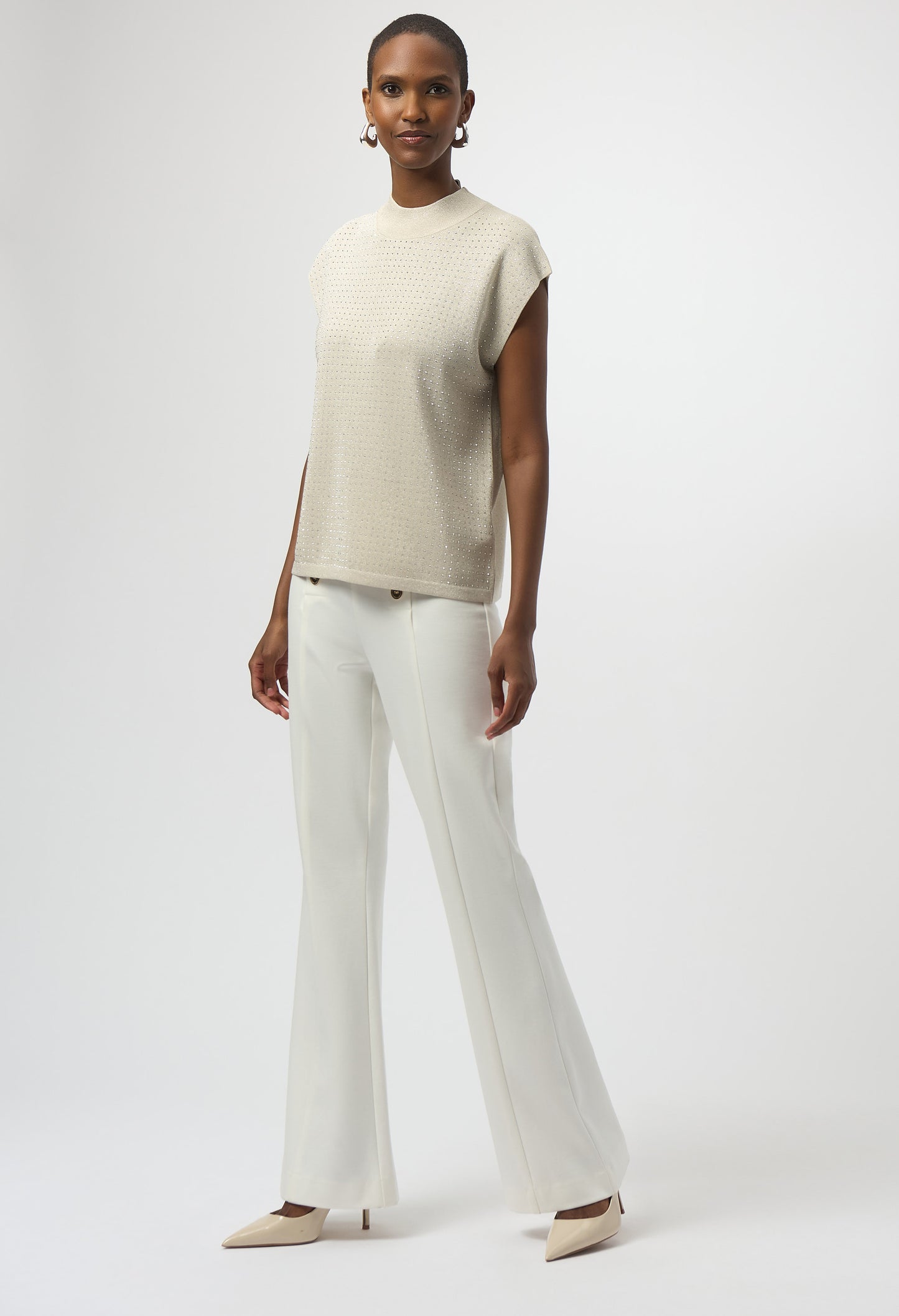 High Neck Sleeveless Pullover