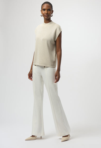 High Neck Sleeveless Pullover