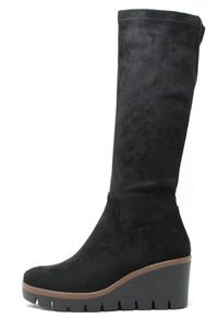 Microfibre Wedged Long Boot