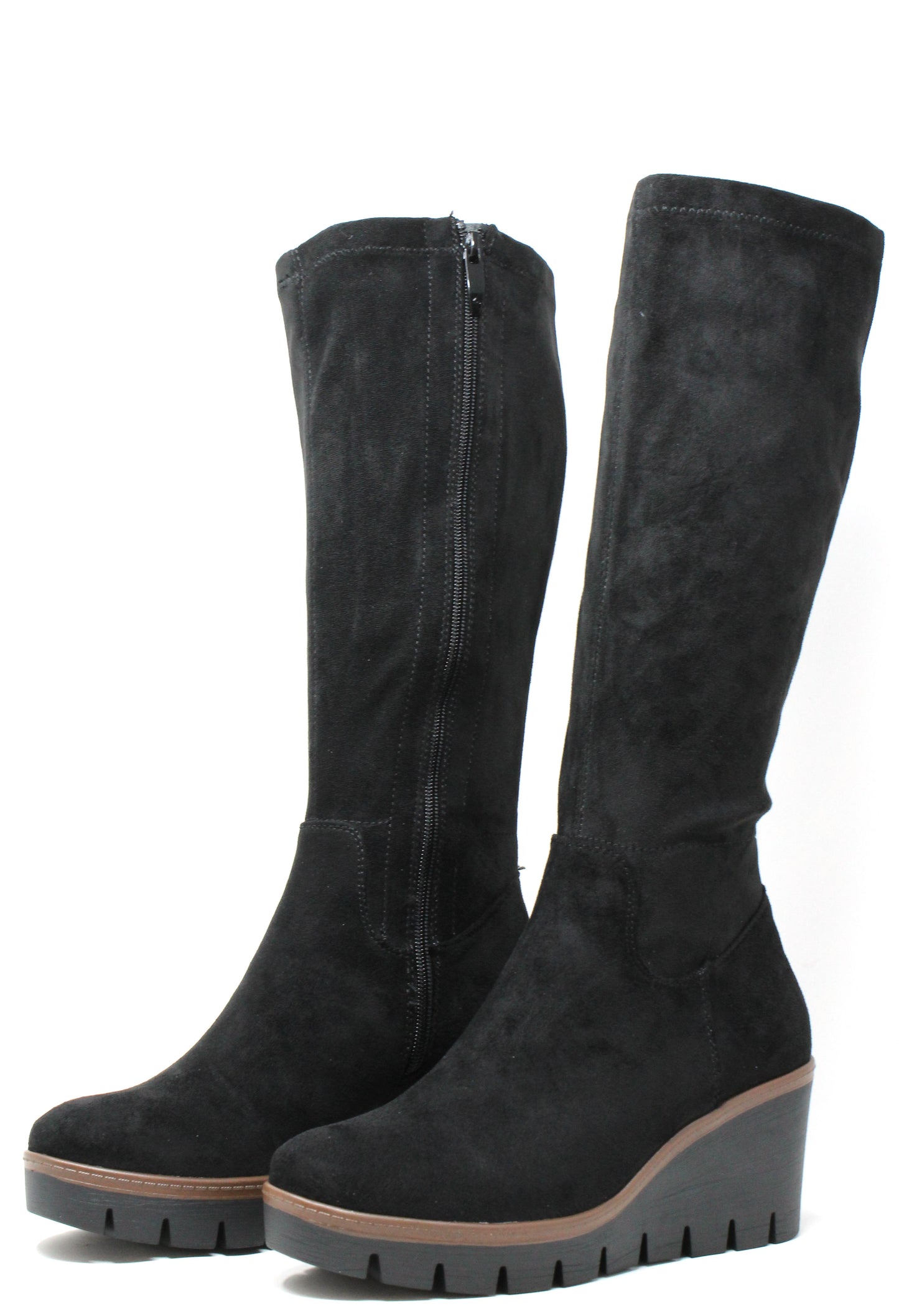 Microfibre Wedged Long Boot