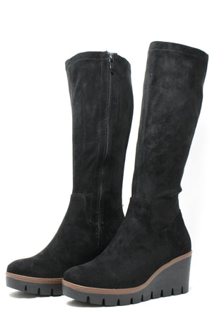 Microfibre Wedged Long Boot