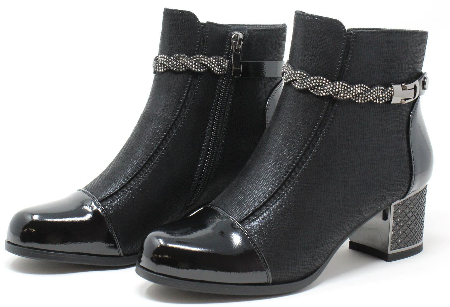 Braided Detail Heeled Boot