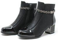 Braided Detail Heeled Boot