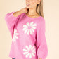 Mary Wool Blend Floral Knit Jumper