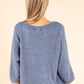 Estelle Wool Blend Knitted Winter Flower Jumper