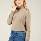 Polo Neck Silk Cashmere Blend Jumper