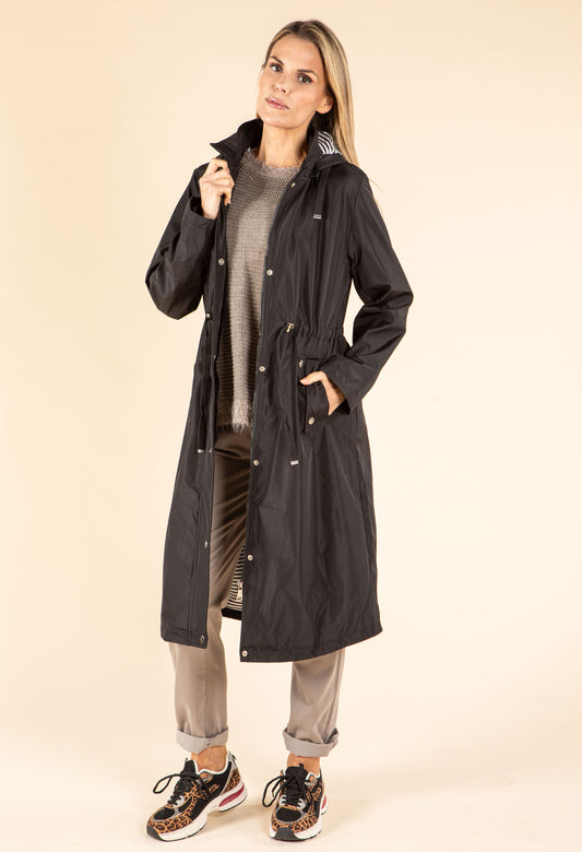 Longline Hooded Rain Jacket