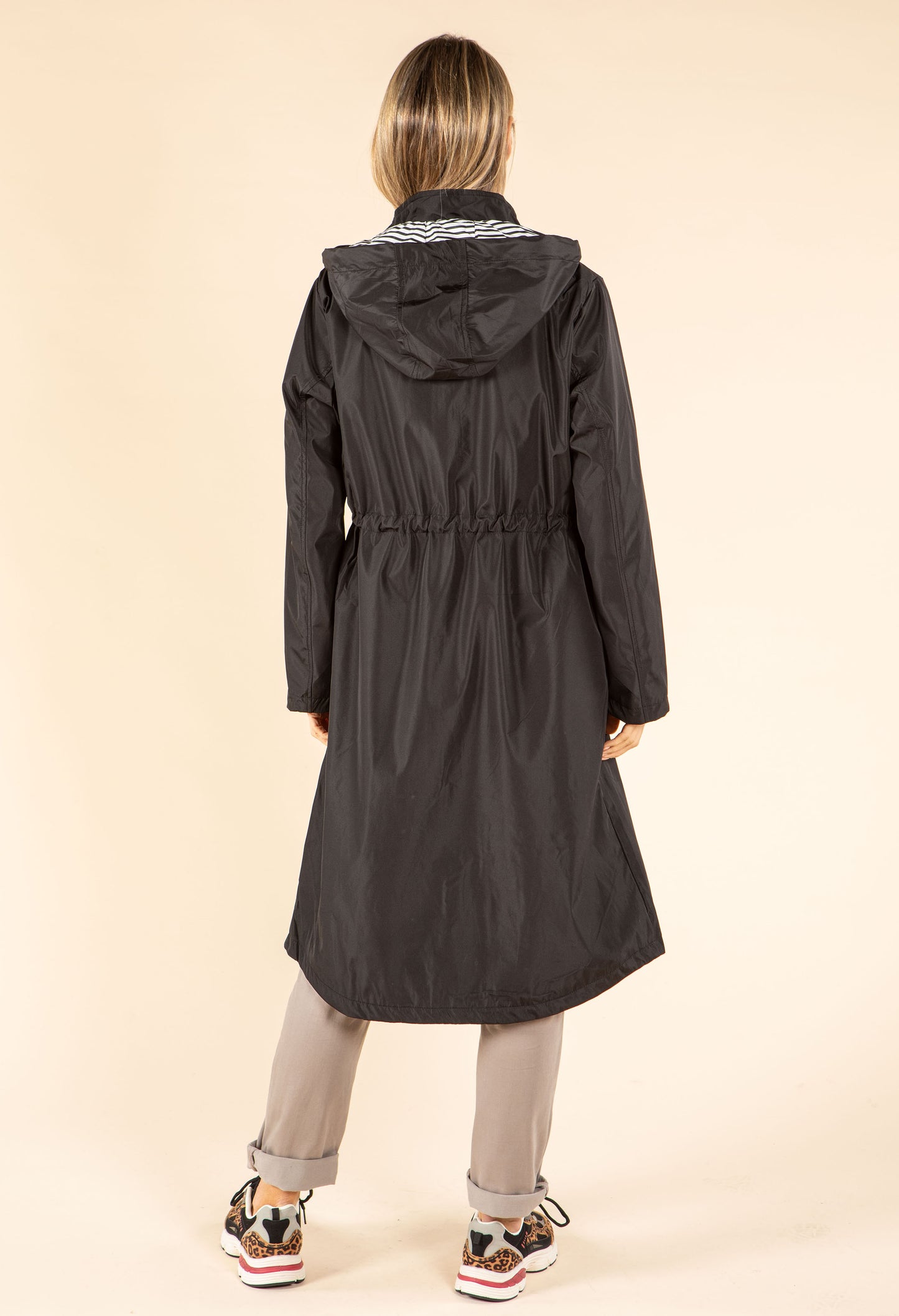 Longline Hooded Rain Jacket