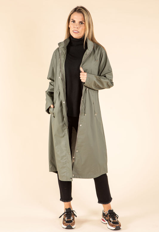 Longline Hooded Rain Jacket