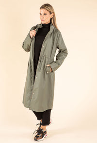 Longline Hooded Rain Jacket