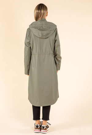 Longline Hooded Rain Jacket
