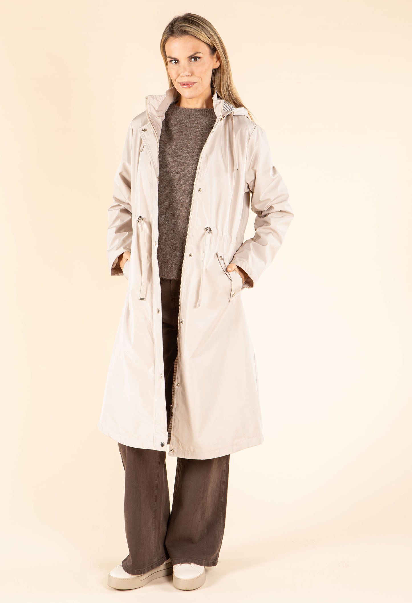 Longline Hooded Rain Jacket