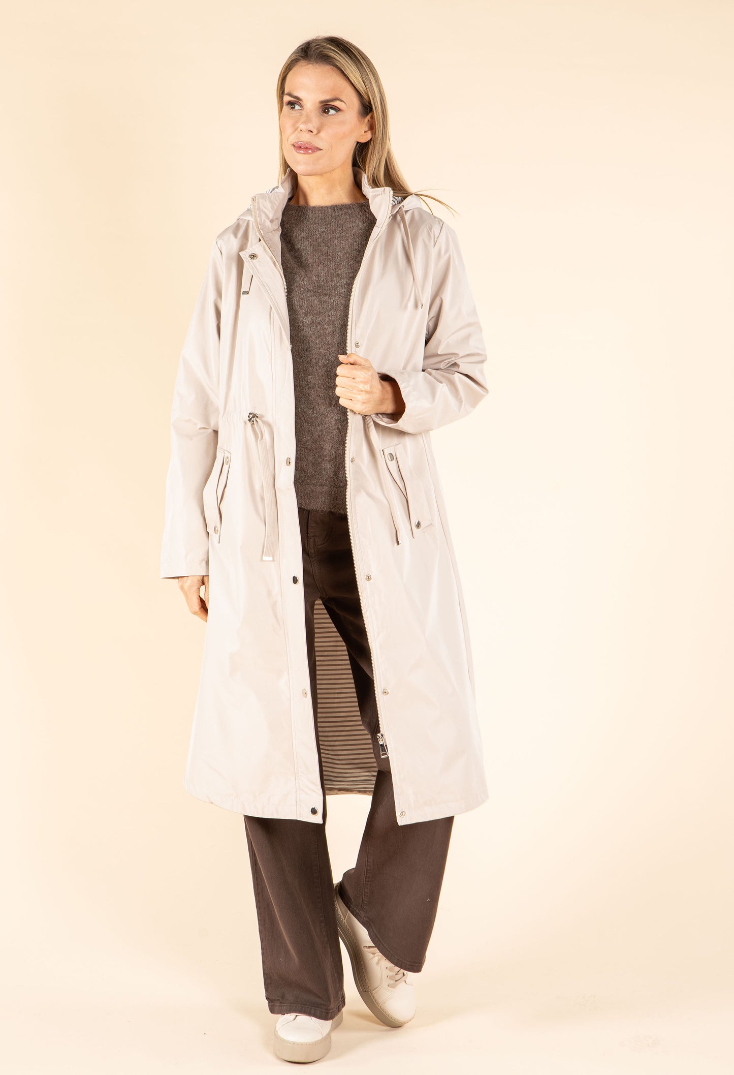 Longline Hooded Rain Jacket
