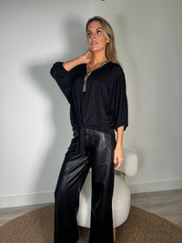 Monaco Diamante Trim Blouse