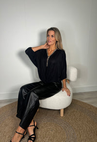 Monaco Diamante Trim Blouse