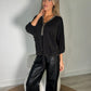 Monaco Diamante Trim Blouse