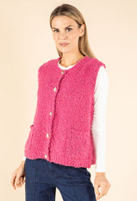 Boucle Wool-Alpaca Blend Waistcoat