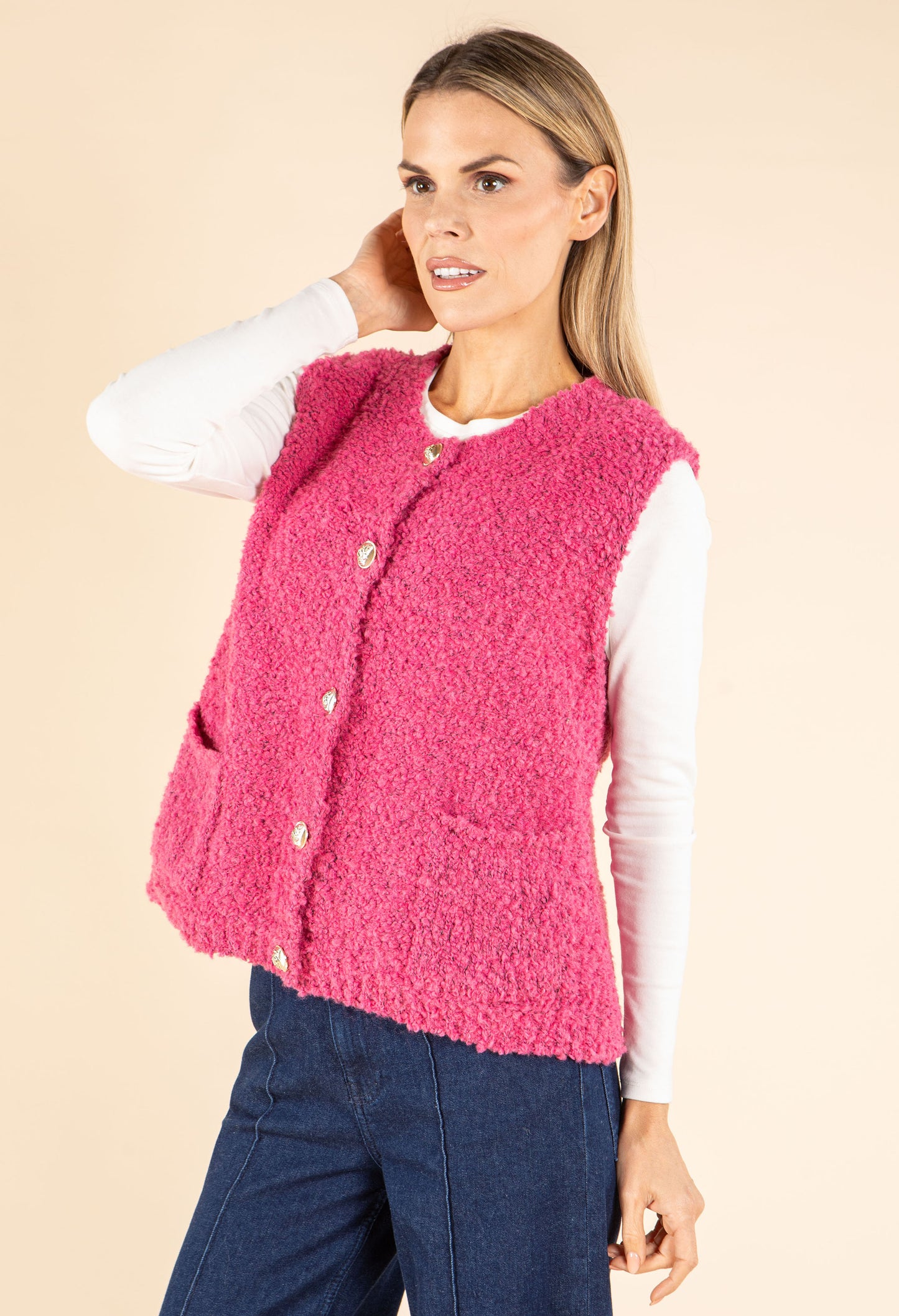 Boucle Wool-Alpaca Blend Waistcoat