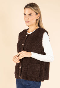 Boucle Wool-Alpaca Blend Waistcoat