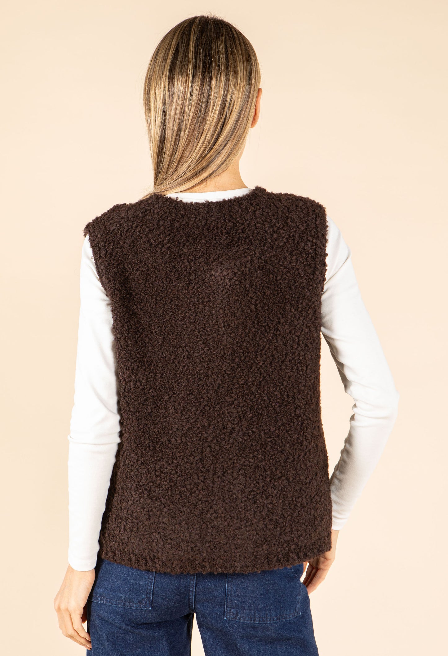 Boucle Wool-Alpaca Blend Waistcoat