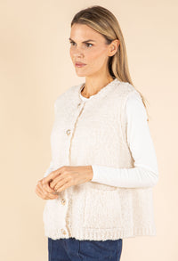 Boucle Wool-Alpaca Blend Waistcoat