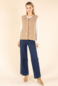 Boucle Wool-Alpaca Blend Waistcoat