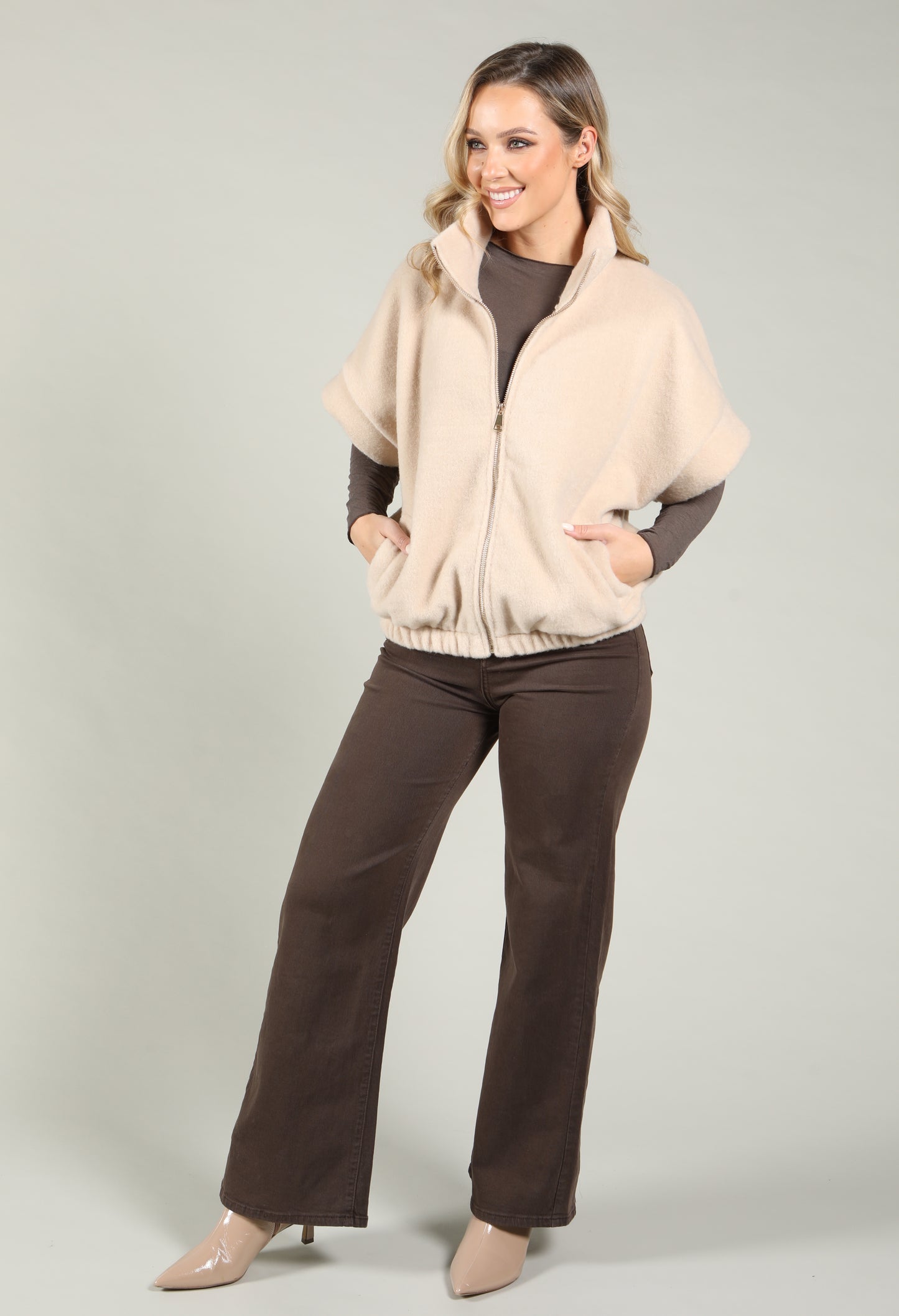 Soft Touch Zip-Up Gilet