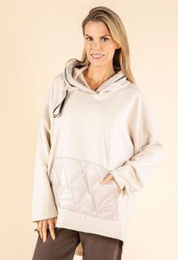 Longline Zip Detail Hoodie