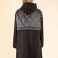 Longline Quilted Detail Hooded Jacket