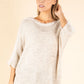 Ribbed Wool-Blend Knit Jumper with Fluffy Trim