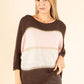 Colourblock Wool Blend Knit Jumper